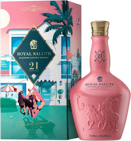 Chivas Royal Salute 21 Years Miami Polo Edition + GB 0,7 liters