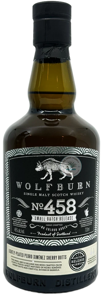 WOLFBURN WHISKY WOLFBURN SINGLE BATCH 458 70CL.